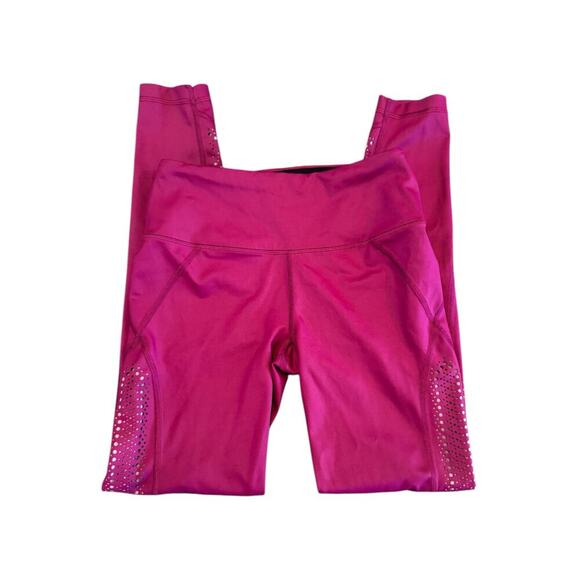 Victoria Secret Sport Knockout Tight Pants Pink Plum Laser Cut Women’s Small - Picture 5 of 7